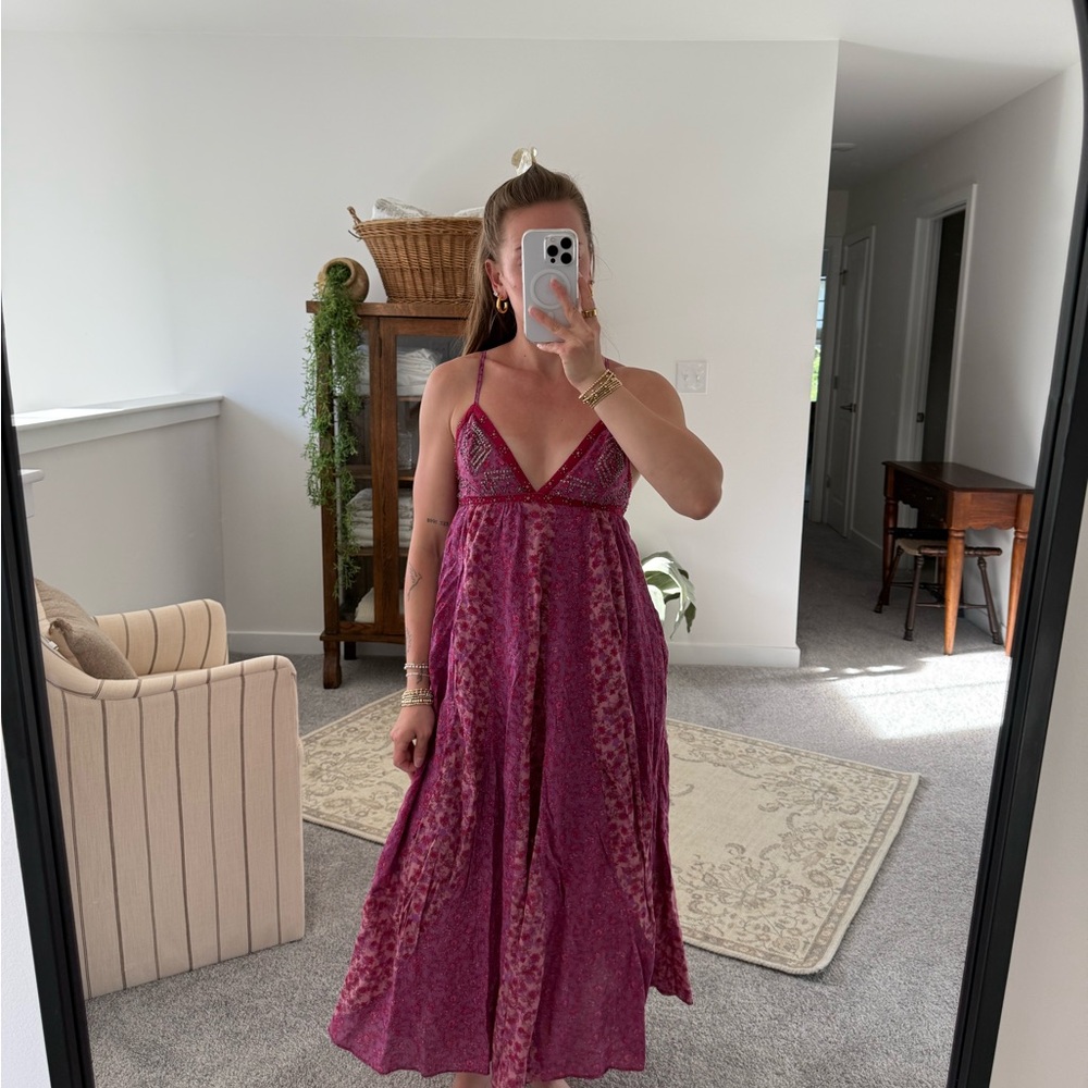 Free People Elegant Pink Sleeveless Dress